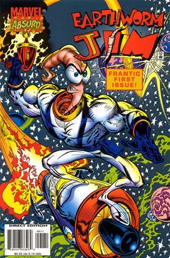 Червяк Джим / Earthworm Jim (1995) сериал мультфильм скачать через торрент в хорошем качестве