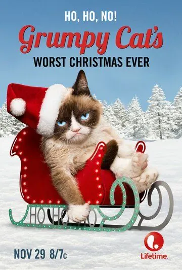 Худшее Рождество Сердитой кошки / Grumpy Cat's Worst Christmas Ever (2014) фильм скачать через торрент в хорошем качестве