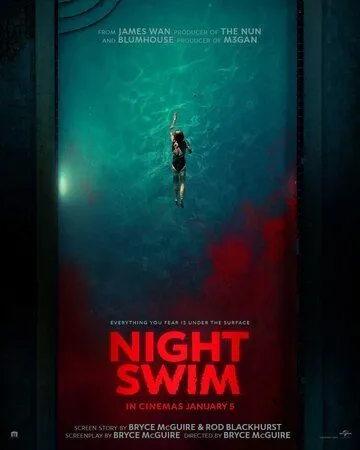 Проклятые воды / Night Swim (2024) фильм скачать через торрент в хорошем качестве