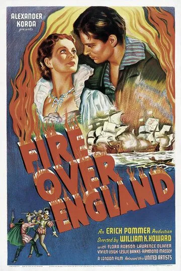 Пламя над островом / Fire Over England (1936) фильм скачать через торрент в хорошем качестве