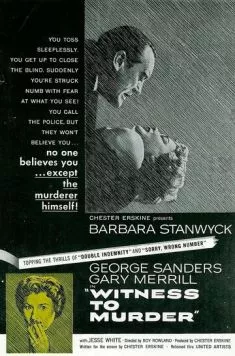 Свидетель убийства / Witness to Murder (1954) фильм скачать через торрент в хорошем качестве