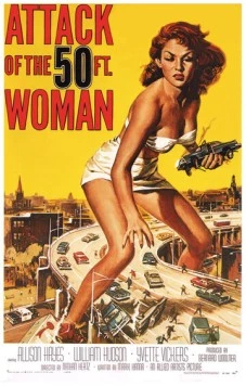 Атака 50-футовой женщины / Attack of the 50 Foot Woman (1958) фильм скачать через торрент в хорошем качестве